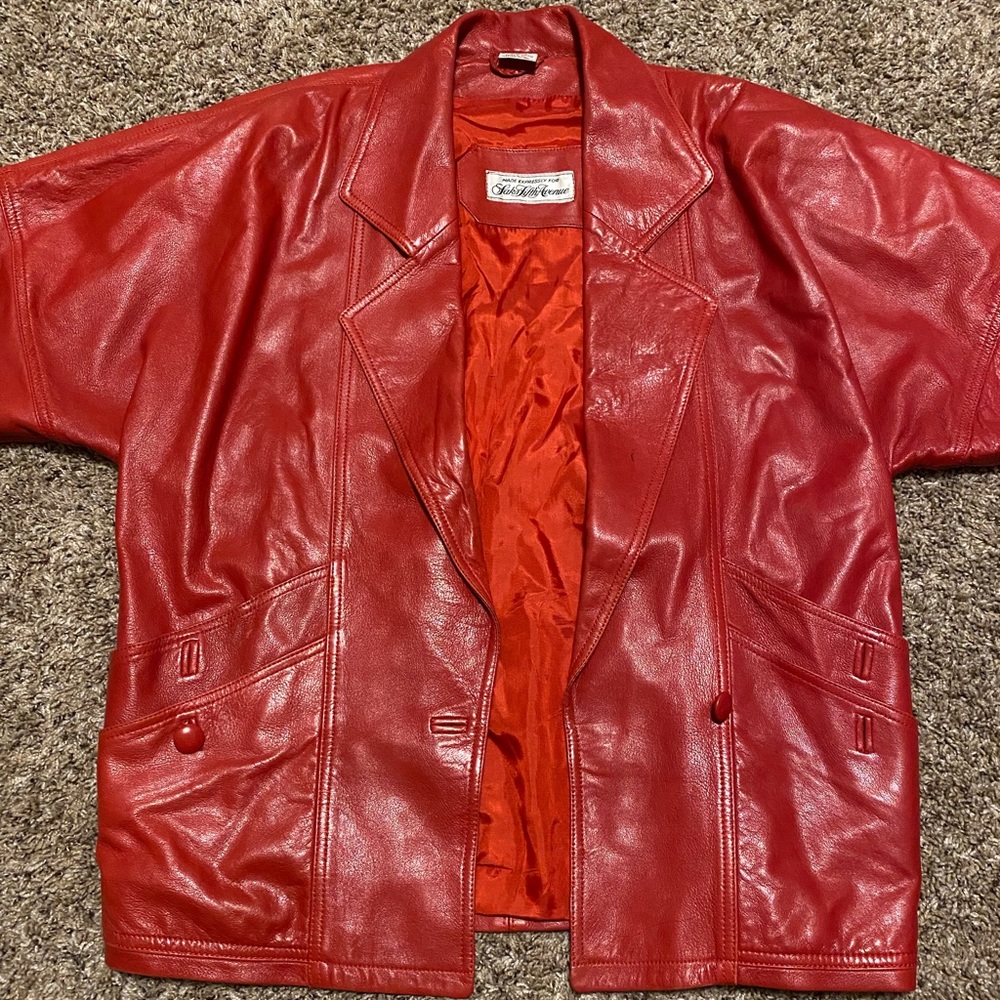 Saks Fifth Avenues Real Leather Jacket